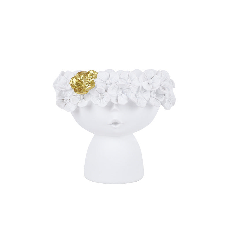 Ornamento resina in stile nordico