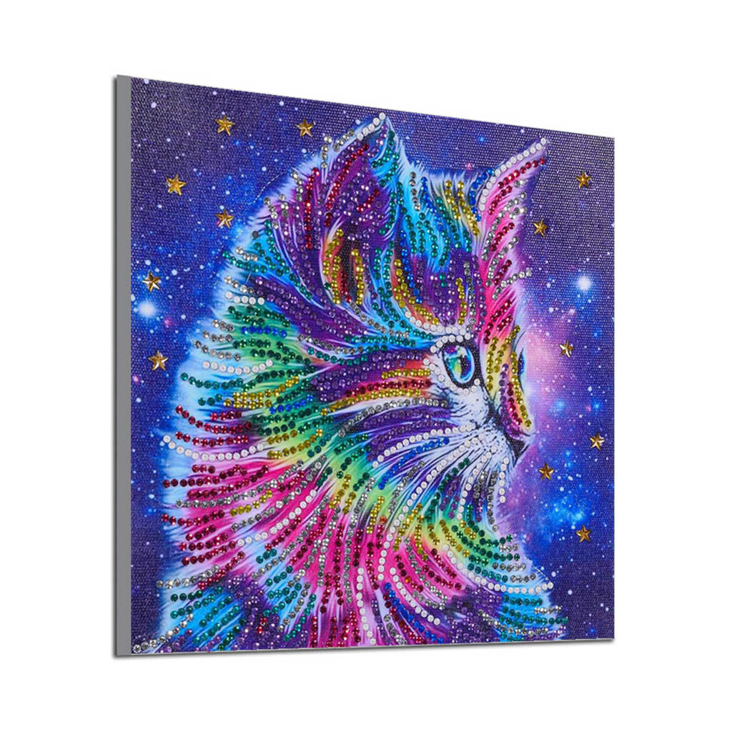 Quadro diamanti gatto