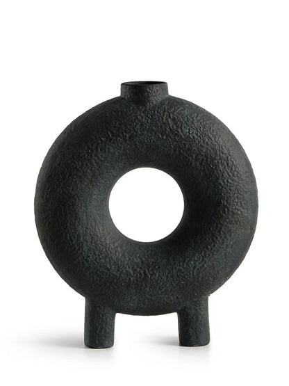 Ornamento ceramica toroidale nero