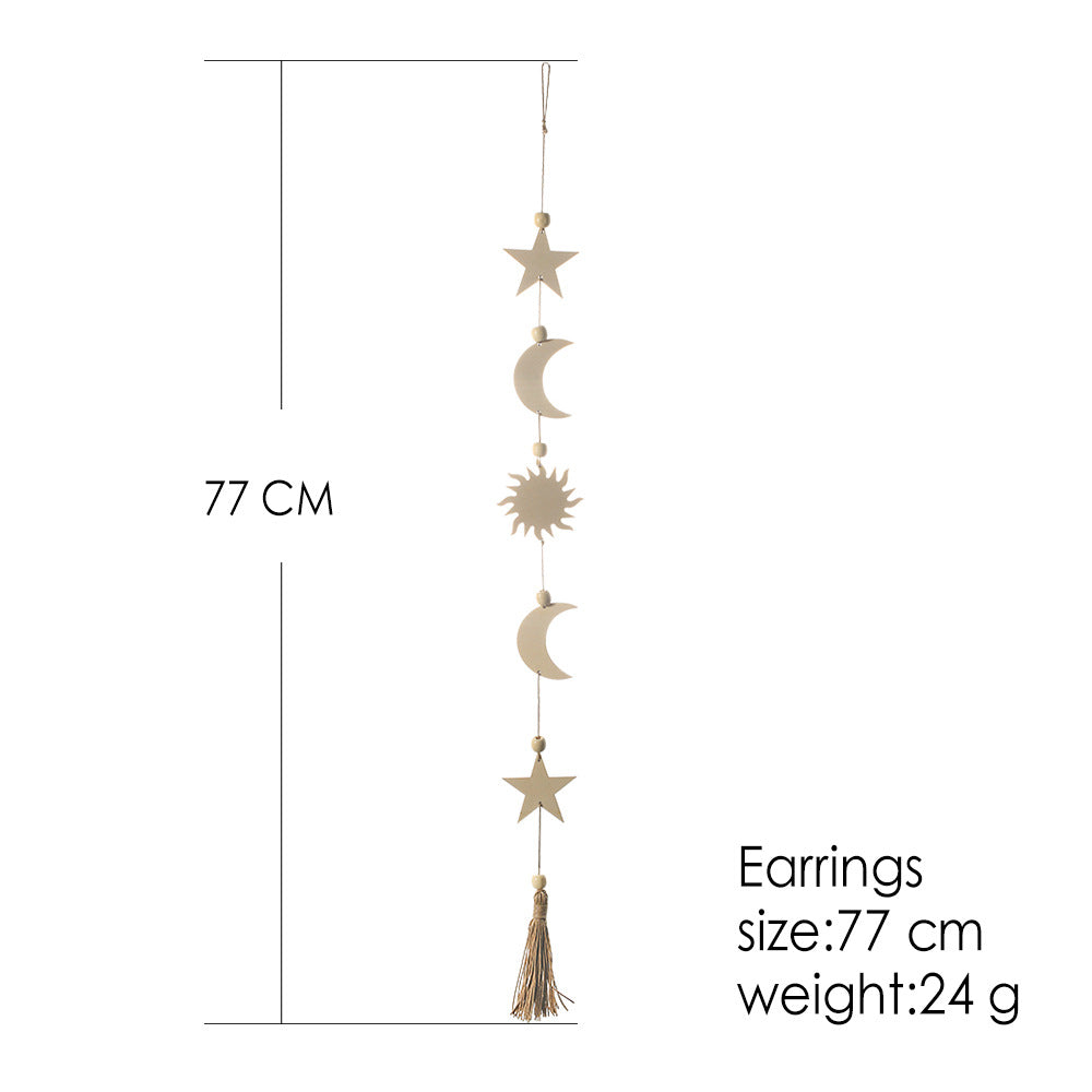 Decorazione legno stelle luna
