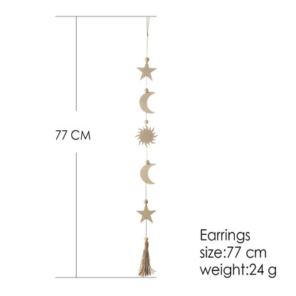 Decorazione legno stelle luna