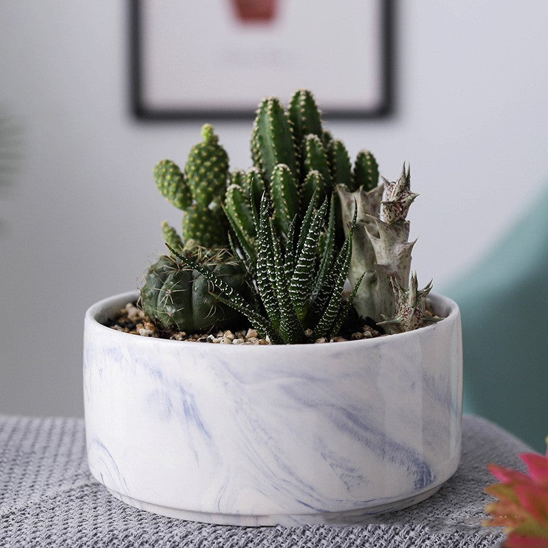 Vaso ceramica marmorizzato