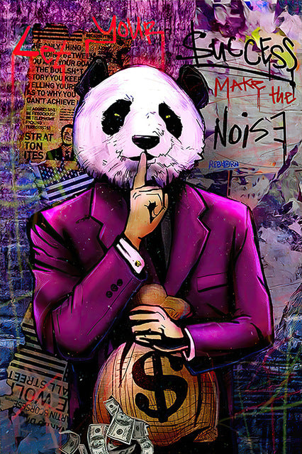 Poster panda street art