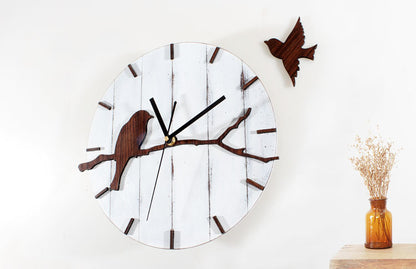 Orologio da parete Uccello ramo