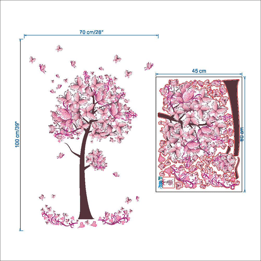 Adesivo murale albero