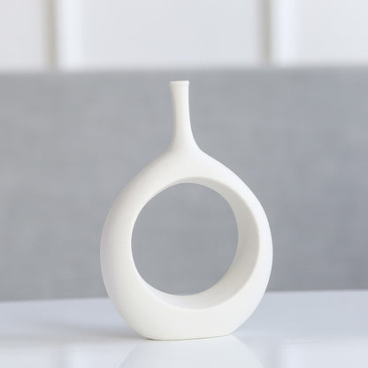 Vaso ceramica bianco