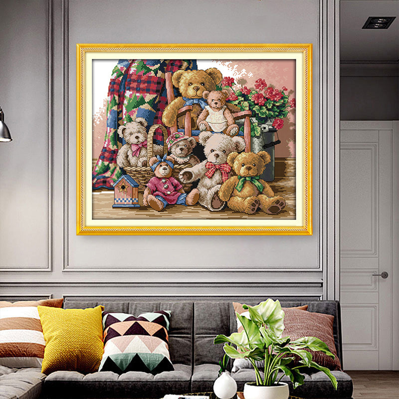 Quadro cartoon tessuto