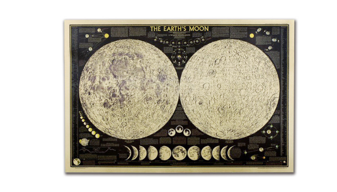 Poster luna vintage