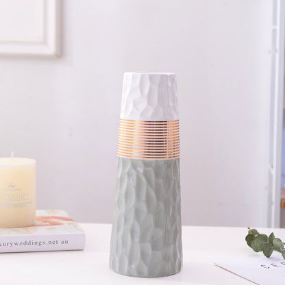 Vaso ceramica bicolore