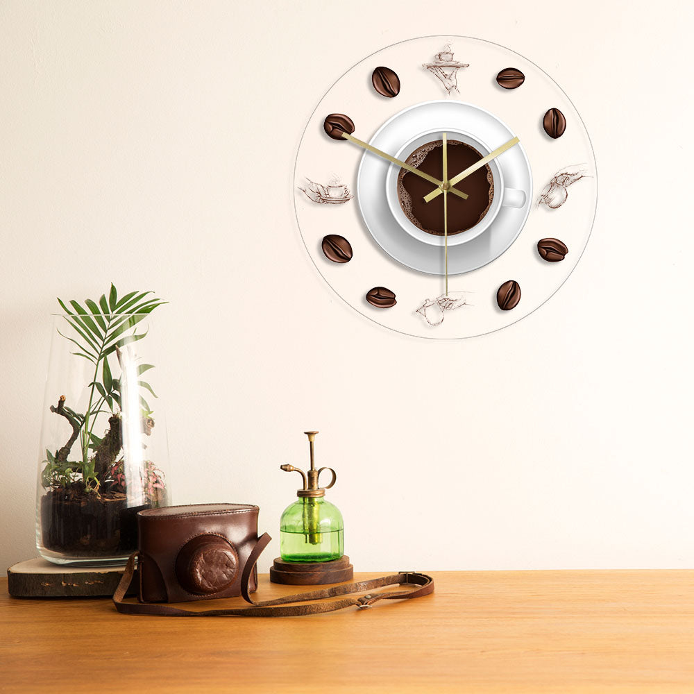 Orologio da parete Tazza caffè chicchi