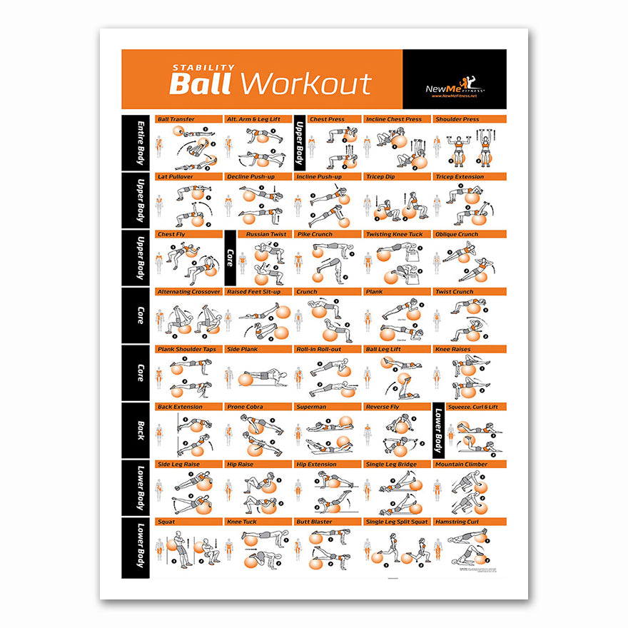 Poster Guide esercizi con vari attrezzi