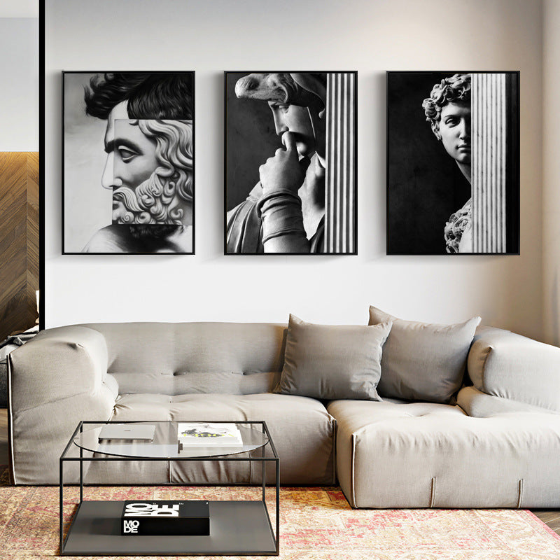 Quadro decorativo nordico a griglia