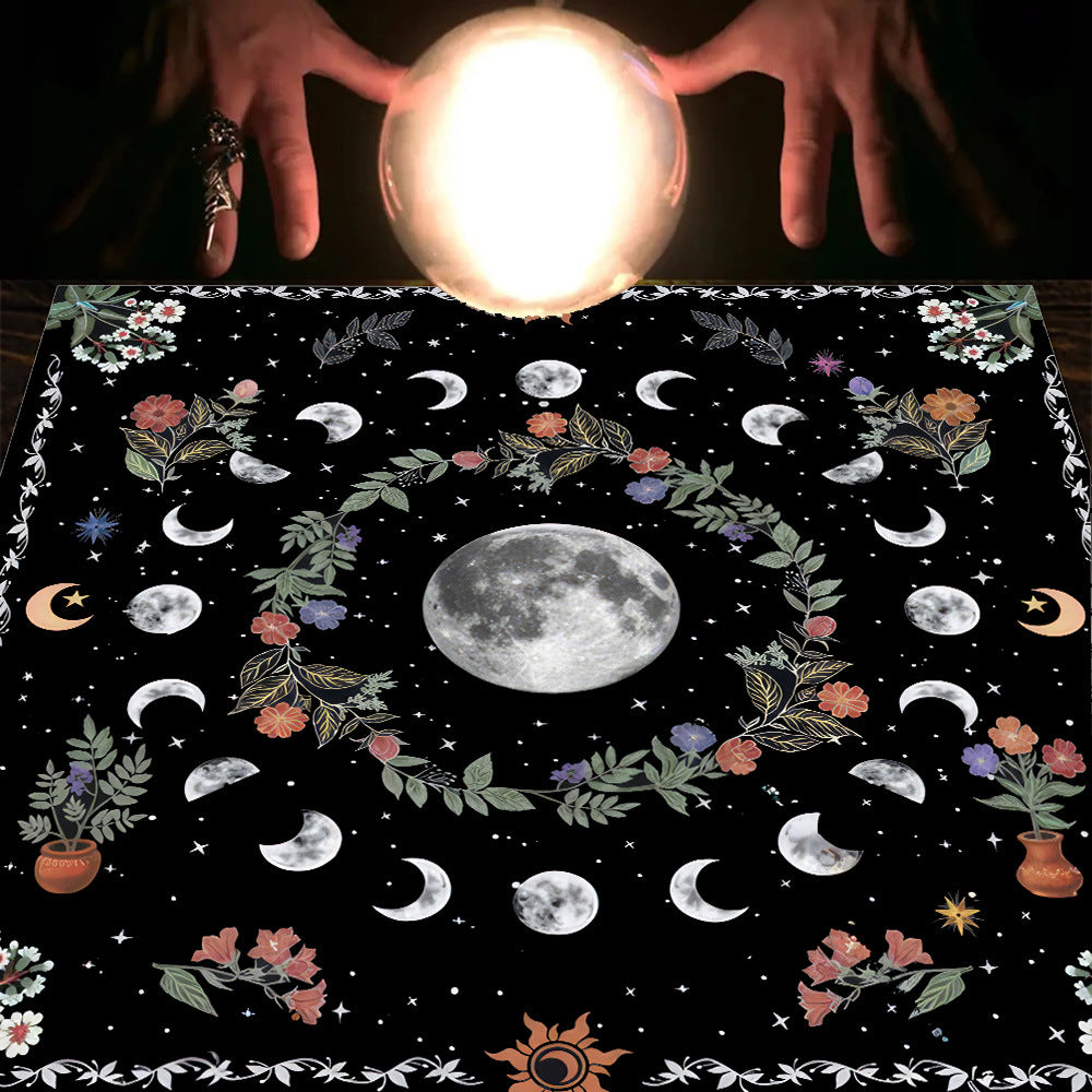 Tovaglia velluto luna sole