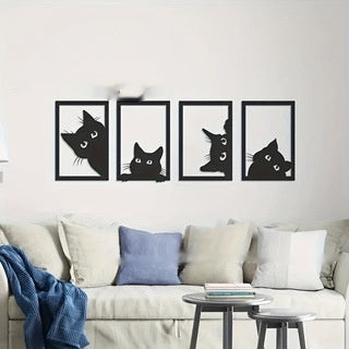 Decorazione Murale Gatto Nero