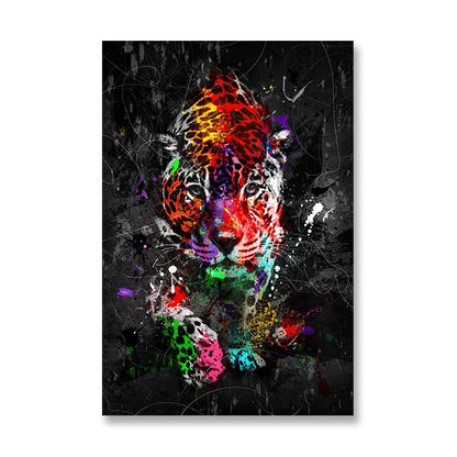 Quadro leone graffiti