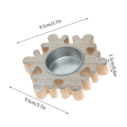 Portacandele Natale legno