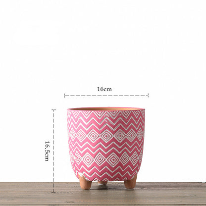Vaso ceramica geometrico