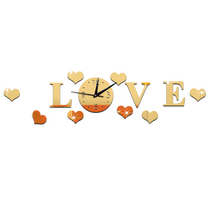 Orologio da parete LOVE e cuori