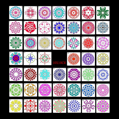 Stencil Mandala Dipinti