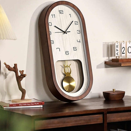 Orologio da parete Retrò pendolo ovale