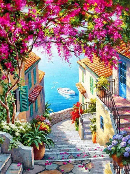 Dipinto fiori da colorare