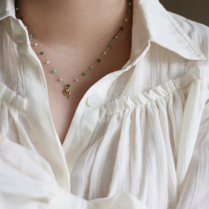 Collana Fiore Dipinto