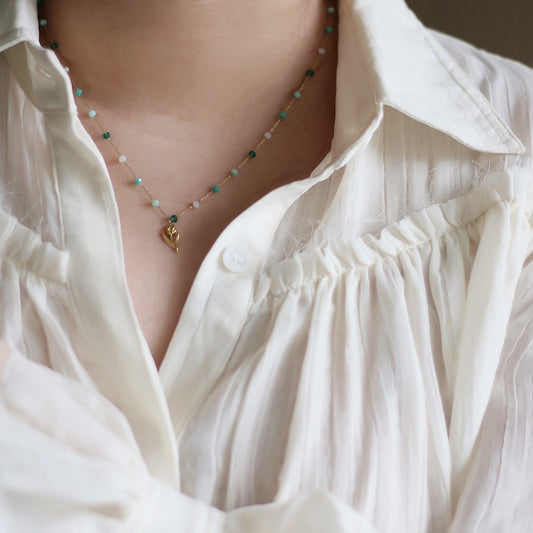 Collana Fiore Dipinto