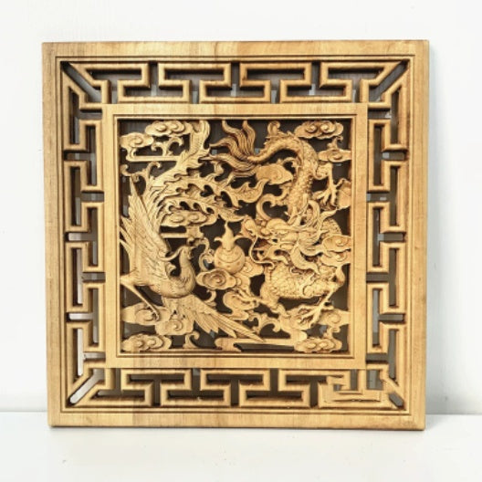 Paravent legno stile cinese
