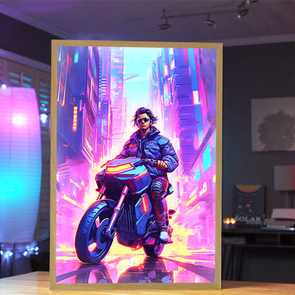 Quadro moto luminescente