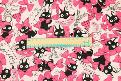 Tessuto stampa gatto
