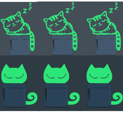 Adesivi Gattini Luminescenti