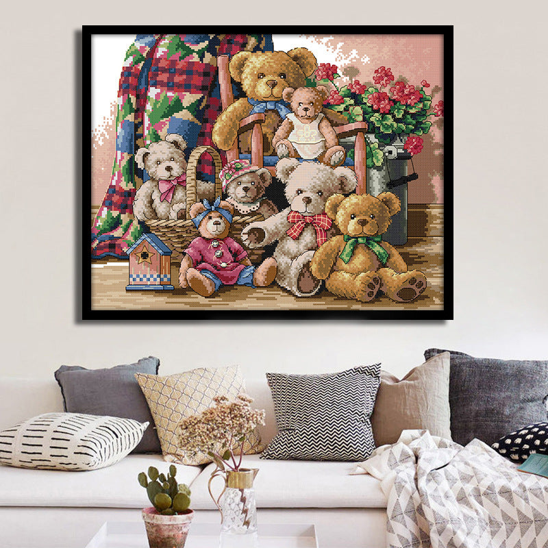 Quadro cartoon tessuto