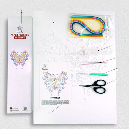 Quadro carta trapuntata