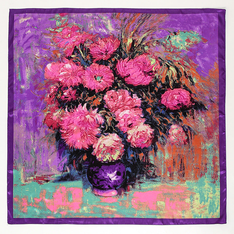 Foulard seta stampa artistica