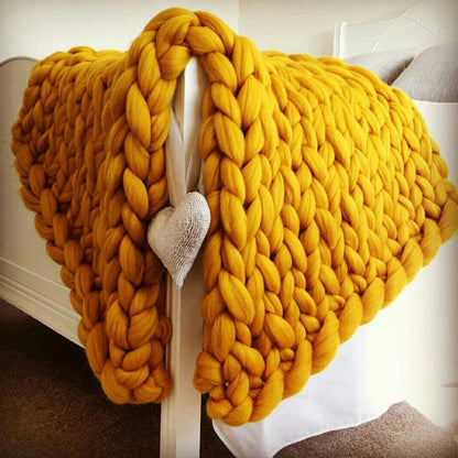 Coperta lana tessuta a mano