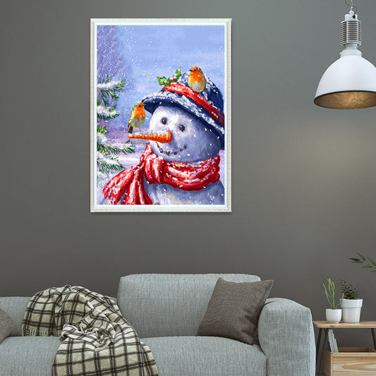 Quadro su tela Croce diamantata natalizia