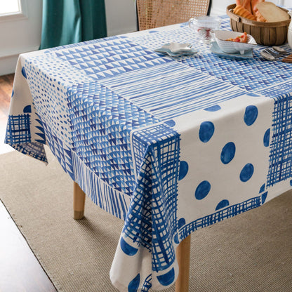 Tovaglia mosaico blu
