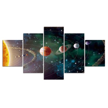 Adesivo murale Pianeti e nebulosa cosmica