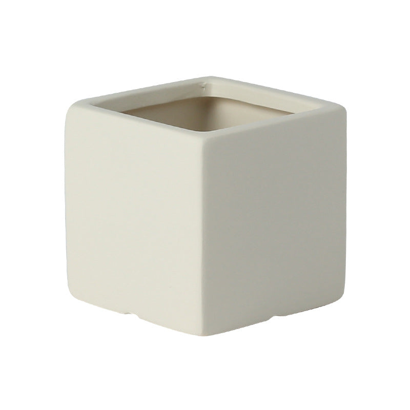 Vaso in cemento quadrato