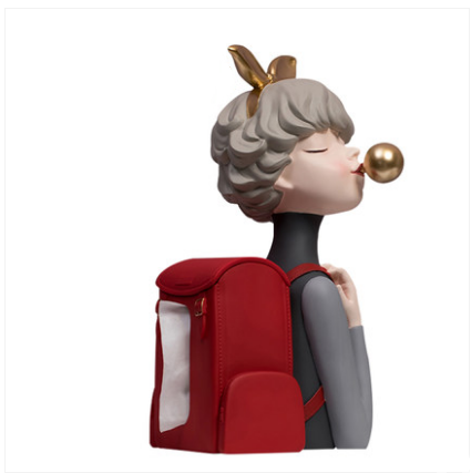 Decorazione ragazza bolle