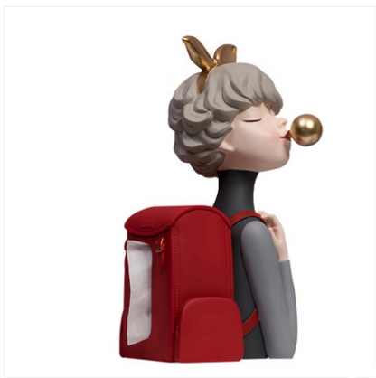Decorazione ragazza bolle
