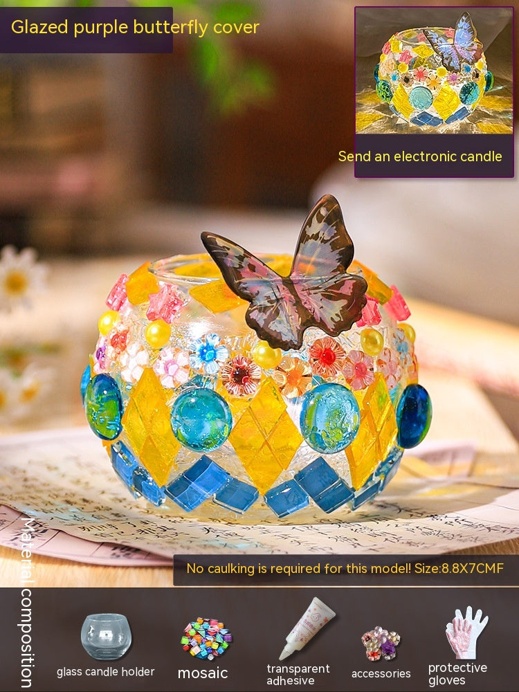Kit portacandela mosaico DIY