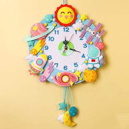Orologio da parete Spazio tema bambini