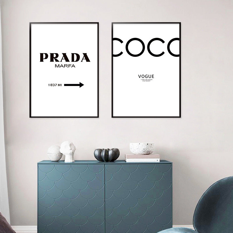 Quadro Lettere Stile Nordico