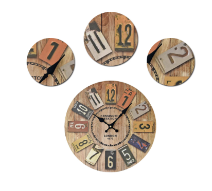 Orologio da parete Targhette vintage Londra