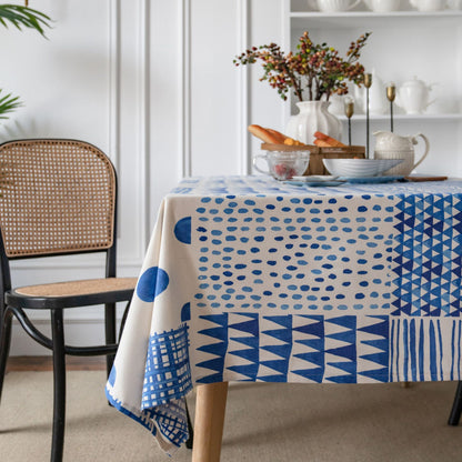 Tovaglia mosaico blu
