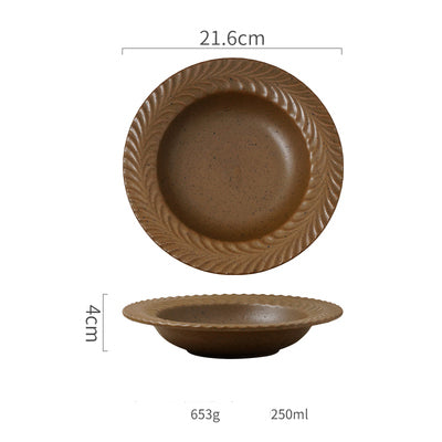 Piatto ceramica stile occidentale