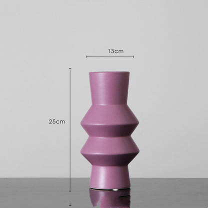 Vaso ceramica colori Morandi