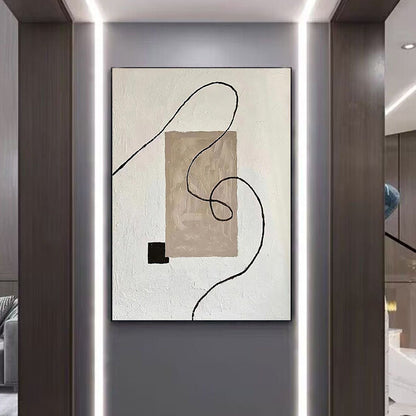 Quadro minimalista bianco e nero