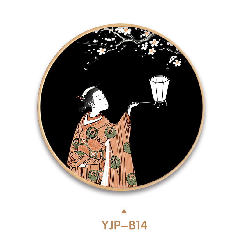 Quadro geisha stile giapponese
